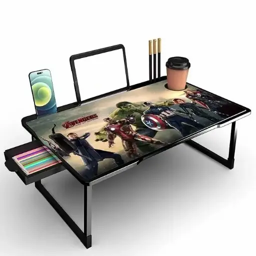 Study Table Bed Table Premium Laptop Table/Foldable and Portable Wooden/Writing